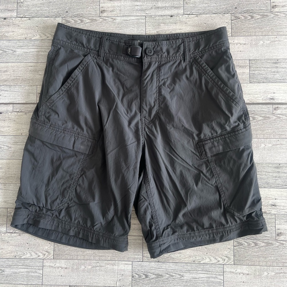 REI Co-op Cargo Pants Convertible Zip Off Hiking Gray Men’s Size 32 SHORTS‎ ONLY